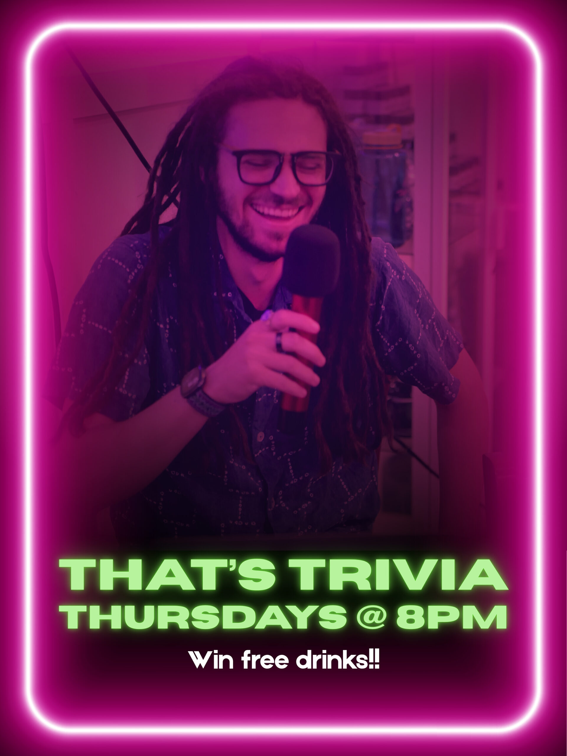 Event poster for trivia nights